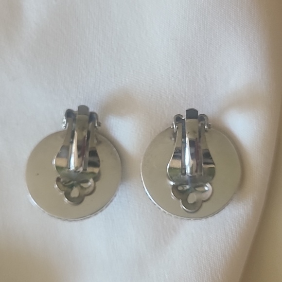 925 Mexico sterling silver clip earrings - Picture 3 of 4